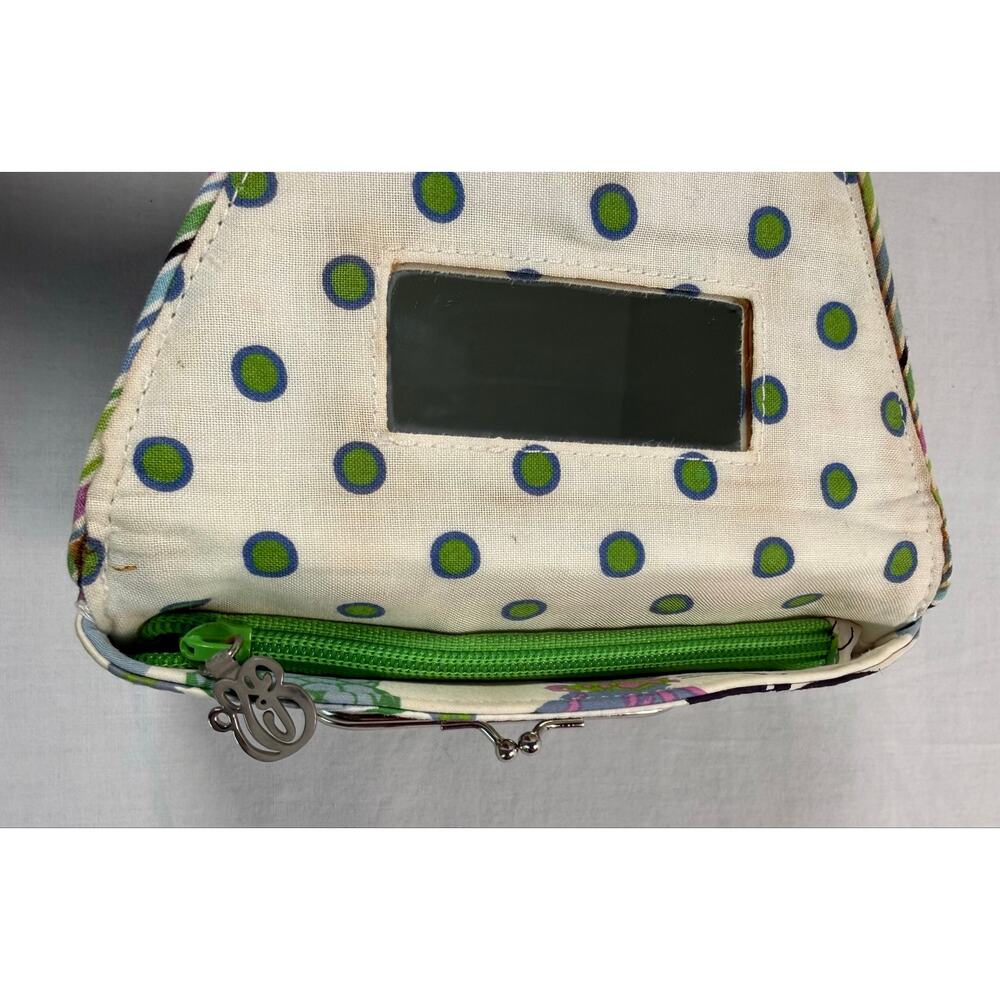 Vera Bradley Casey Sateen Wallet Limited Edition Butterfly Flower Pattern Purple - Picture 5 of 10